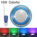 15W LED Stalowa Lampa Ścienna do Basenu z Montażem na Ścianie (kolorowe Światło + Pilot Zdalnego Sterowania)