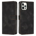 Etui skórzane Dream Triangle na telefon iPhone 13 Pro Max z paskiem na ramię (Czarny)