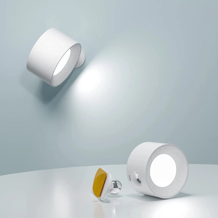 Lampa Ścienna Spotlight Bezprzewodowa - Obrót 360°, Przyciemniana, Ładowalna