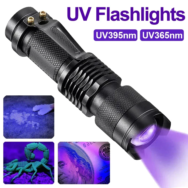 Latarka LED UV - Lampa do Inspekcji Ultrafioletowej do Wykrywania Mocz i Plam Zwierzęcych