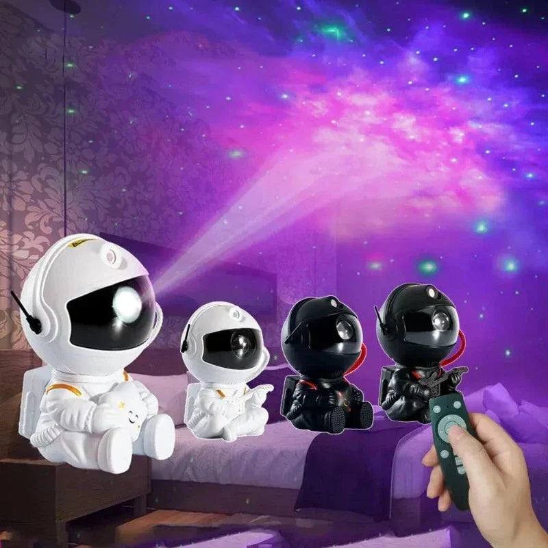 Lampa Projektor Galaktycznego Nocnego Nieba - Astronauta LED do Sypialni |