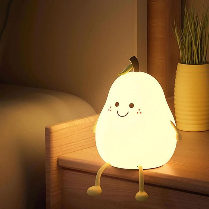 GlowPear Akumulatorowa Silikonowa Lampa Nocna dla Dzieci