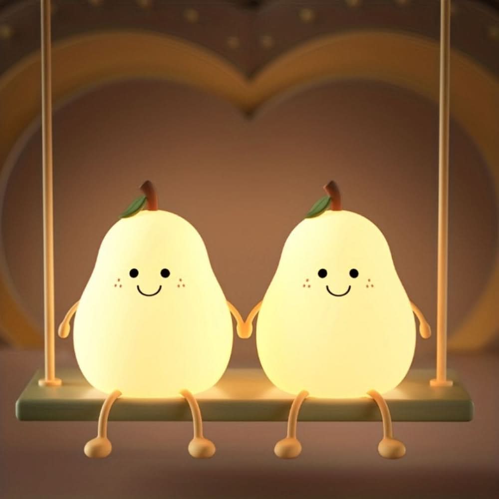GlowPear Akumulatorowa Silikonowa Lampa Nocna dla Dzieci