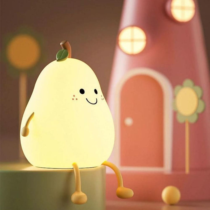 GlowPear Akumulatorowa Silikonowa Lampa Nocna dla Dzieci