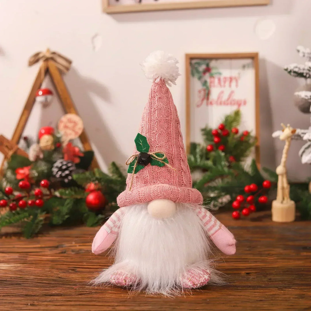 Dekoracja Świątecznego Gnomka | LED Nocna Lampa | Ciepłe Świecące Ozdoby Świąteczne