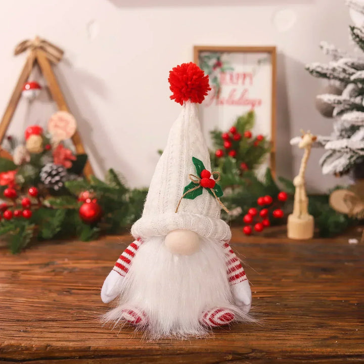 Dekoracja Świątecznego Gnomka | LED Nocna Lampa | Ciepłe Świecące Ozdoby Świąteczne