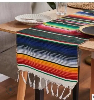 Boho Żywy Meksykański Koc Serape
