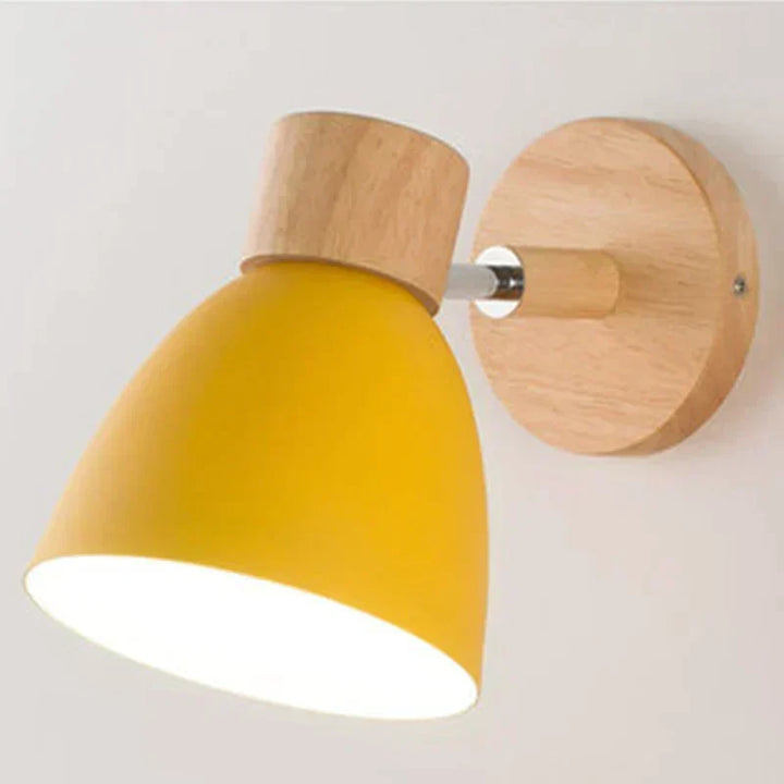 Drewniana Lampa Ścienna