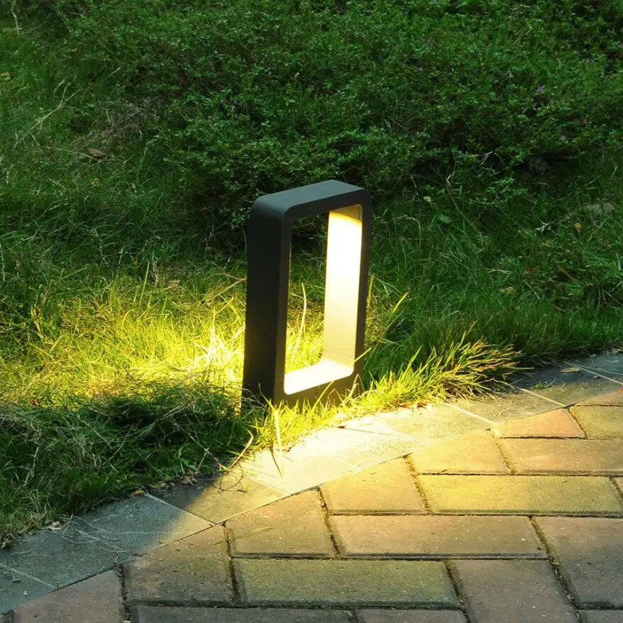 15W lampa ogrodowa LED: aluminiowa lampa słupkowa do oświetlenia na zewnątrz, oświetlenie krajobrazu willi