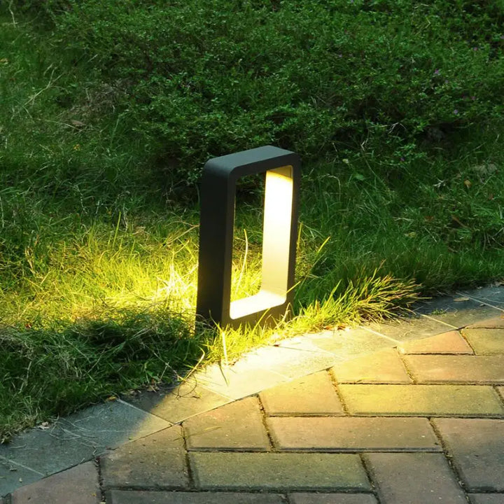 15W lampa ogrodowa LED: aluminiowa lampa słupkowa do oświetlenia na zewnątrz, oświetlenie krajobrazu willi