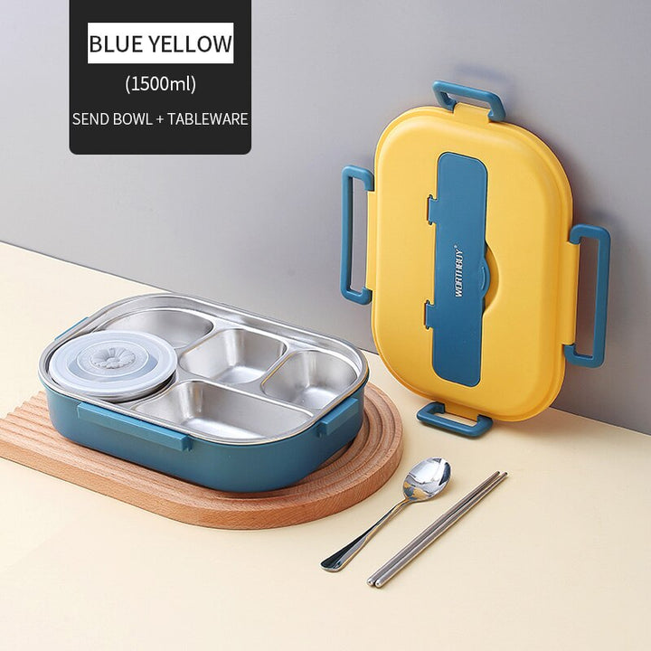 Wielokomorowa Lunchbox dla Dzieci ze Stali Nierdzewnej
