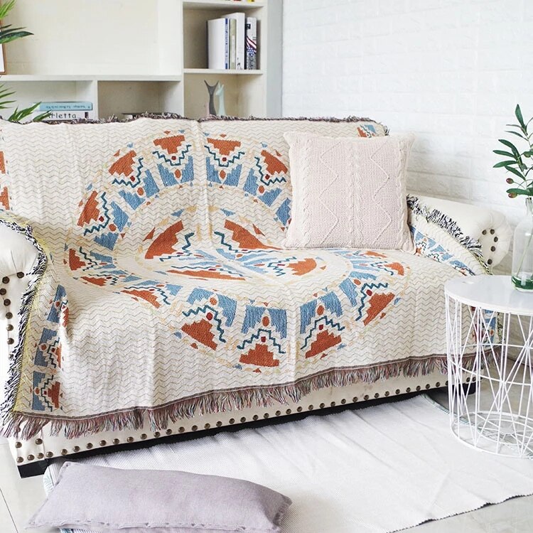 Vintage Pumpkin Sofa Cover anket |