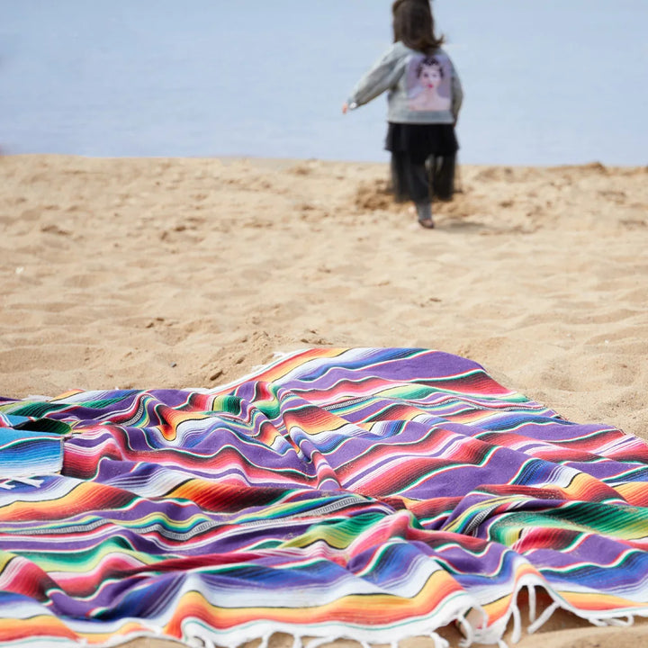 Boho Żywy Meksykański Koc Serape