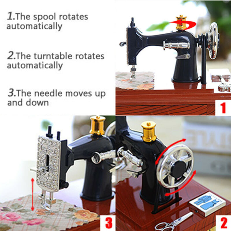 Mini Craft Retro Maszyna do Szycia Dekoracja
