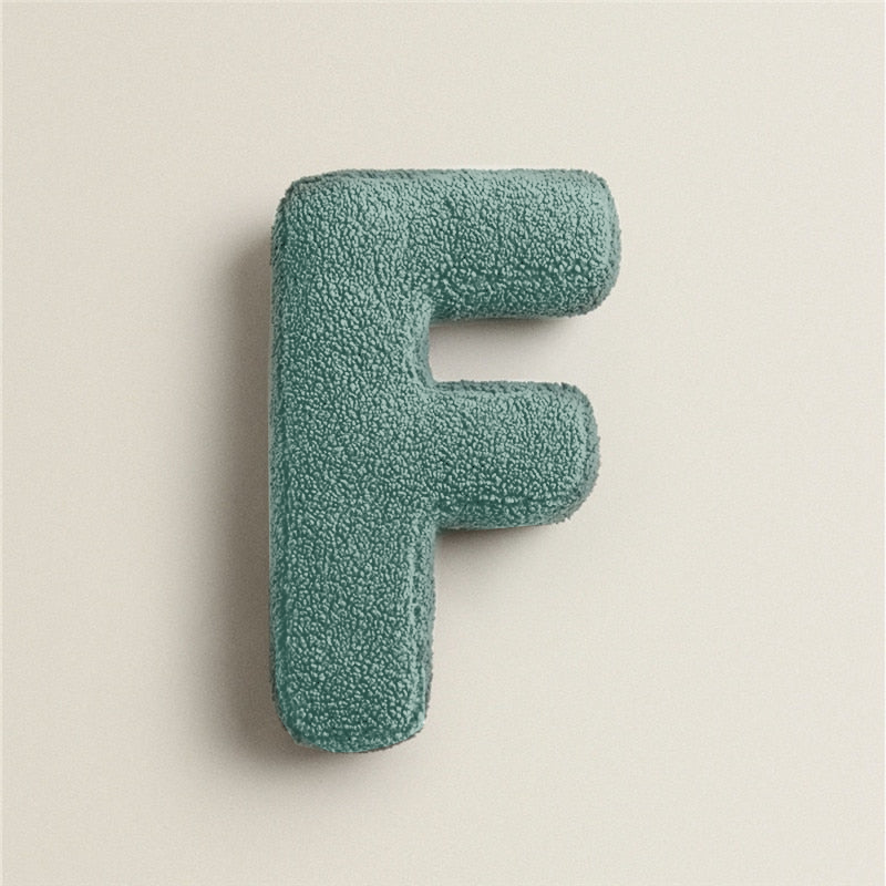 Poduszka Fleece z Literą Alfabetu F