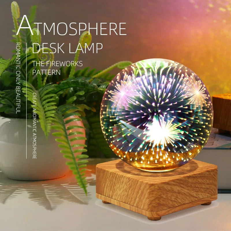 LumiNova 3D Nocna Lampa | Zmieniająca Kolor Lampka Gwiezdnego Nieba | Dekoracyjne Światło LED USB | Do Sypialni i Pomysły na Prezent