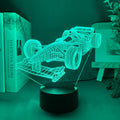 Lampa iluzji 3D Formula-1 z trybem kolorów