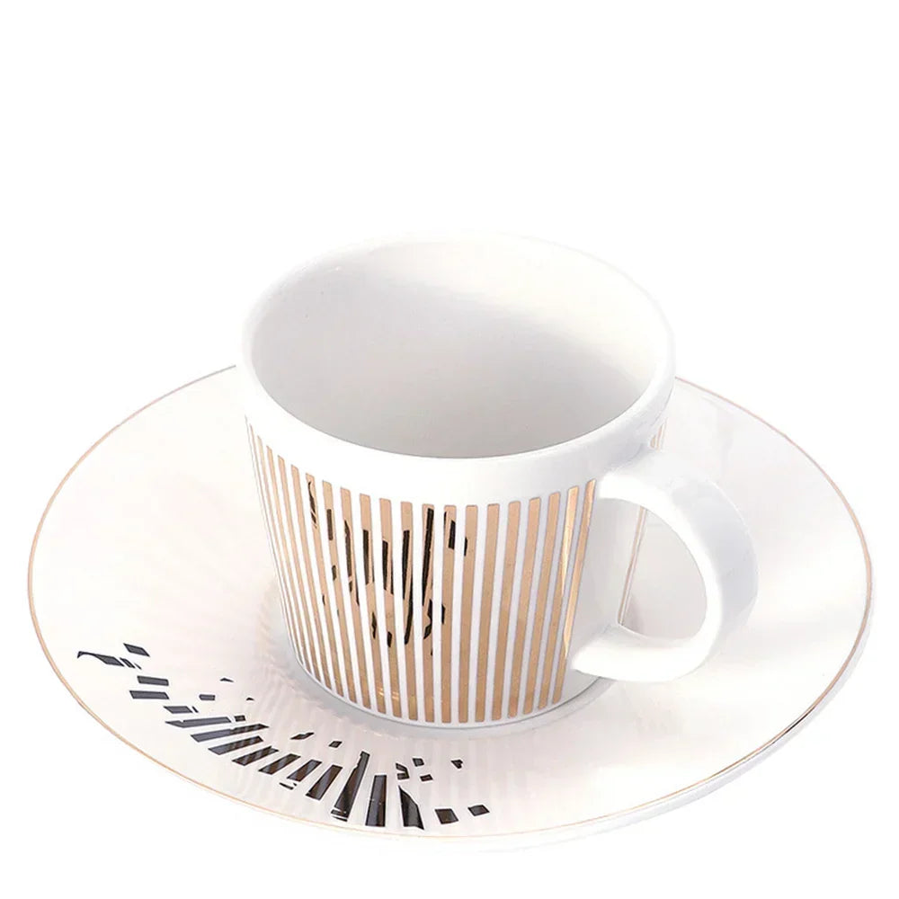 Kreatywny dynamiczny kubek SLR z lampartem, anamorficzny kubek zebra Luycho, zestaw filiżanek do kawy i herbaty z podkładką, 90ml-225ml