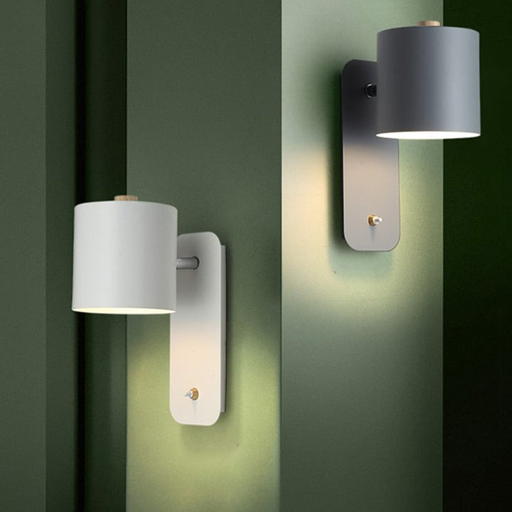 Nowoczesne lampy ścienne LED z włącznikiem do wnętrz