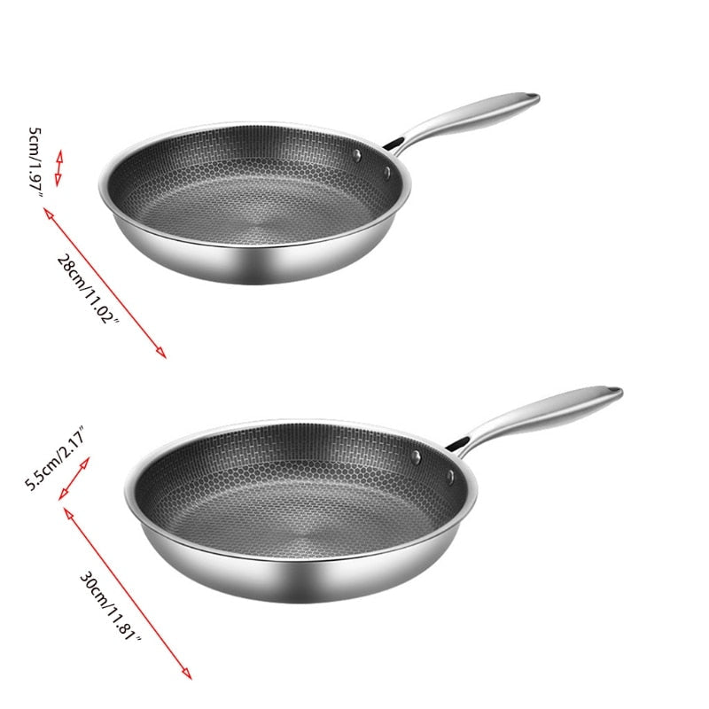 KitchenPro | Patelnia ze stali nierdzewnej z powłoką nieprzywierającą