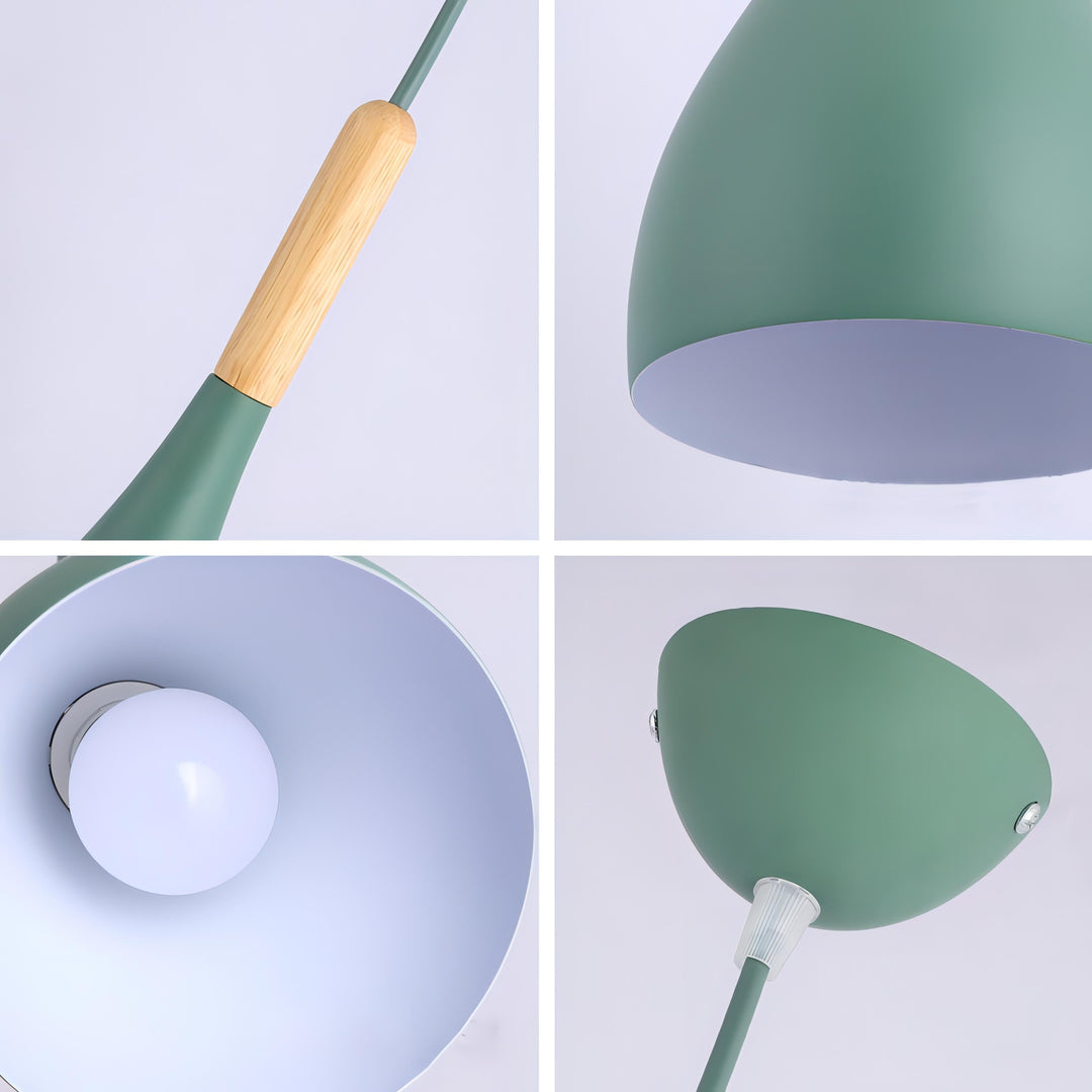 Talon - Nowoczesna Lampa Wisząca w Kształcie Kropli, Drewniana Lampa Sufitowa w Stylu Skandynawskim