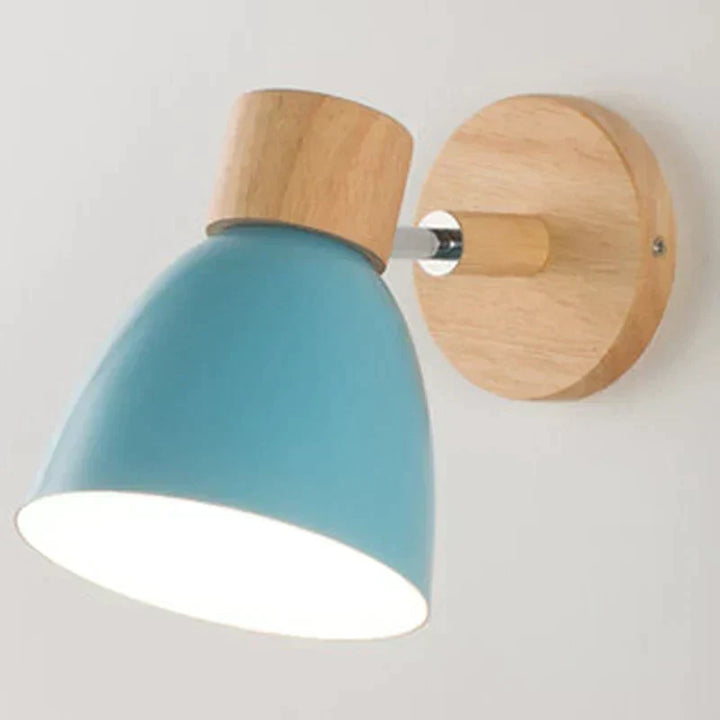 Drewniana Lampa Ścienna