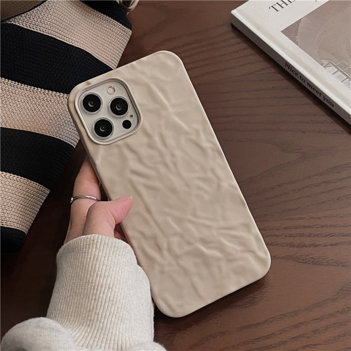 Etui na iPhone w wzór folii aluminiowej