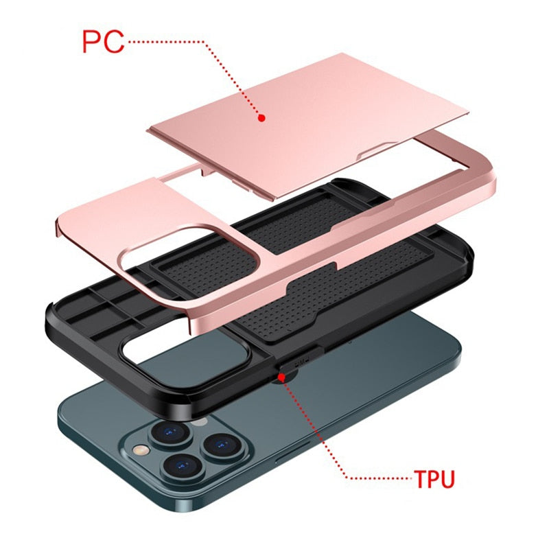 Etui na telefon iPhone Business Armor Slide Wallet