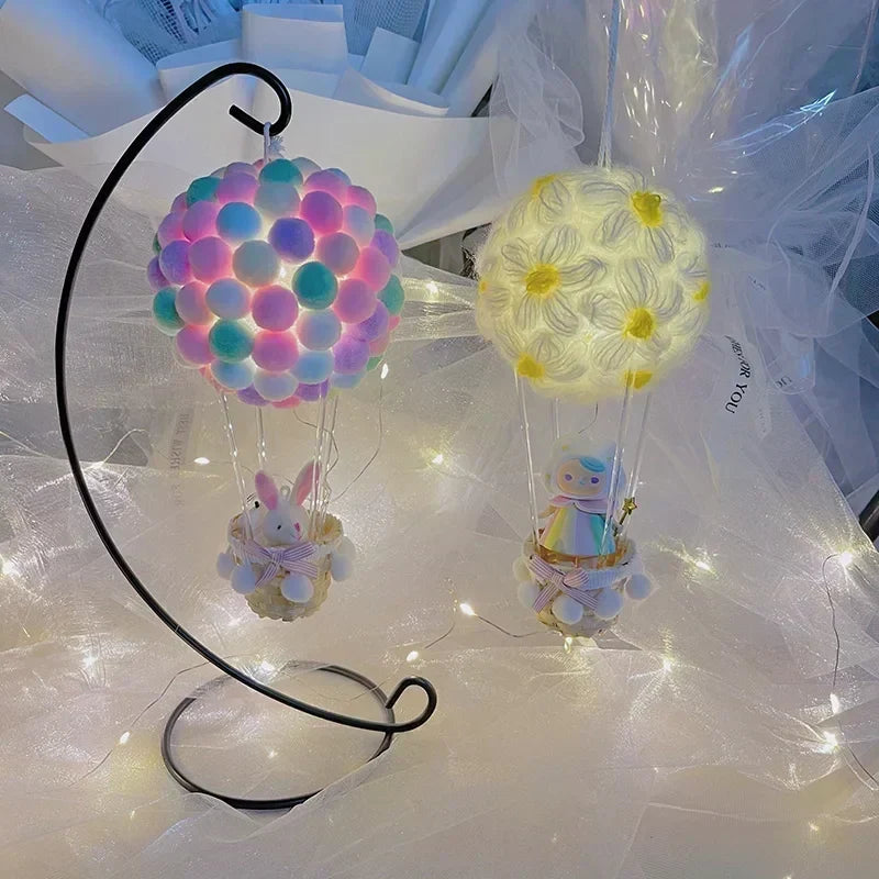 DIY Lampa Nocna w Kształcie Balonu z Latającymi Zwierzętami