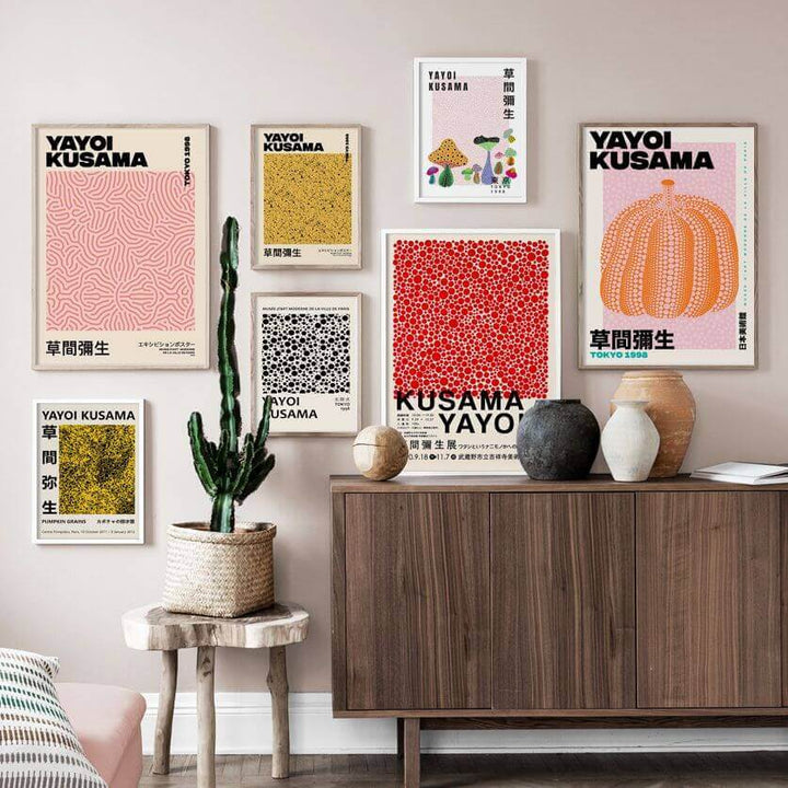 Plakat Premium Abstrakcyjny Yayoi Kusama