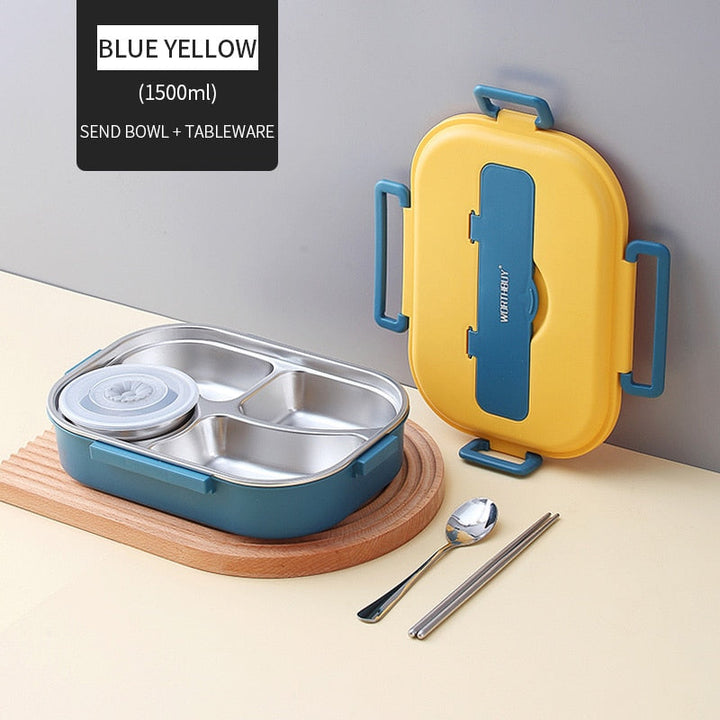 Wielokomorowa Lunchbox dla Dzieci ze Stali Nierdzewnej