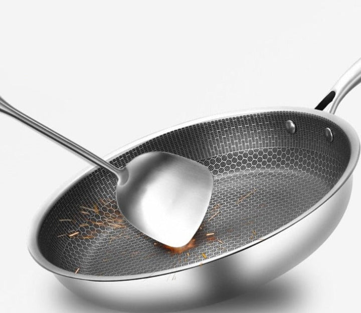 KitchenPro | Patelnia ze stali nierdzewnej z powłoką nieprzywierającą