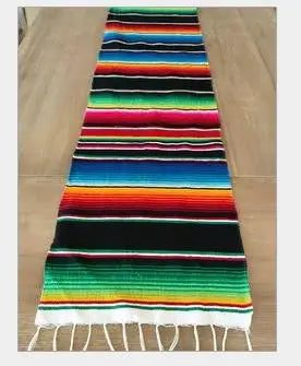 Boho Żywy Meksykański Koc Serape
