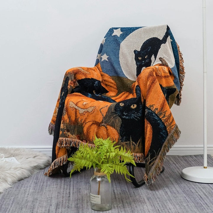 Vintage Pumpkin Sofa Cover anket |