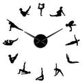 Zegar ścienny DIY z pozycjami Pilates