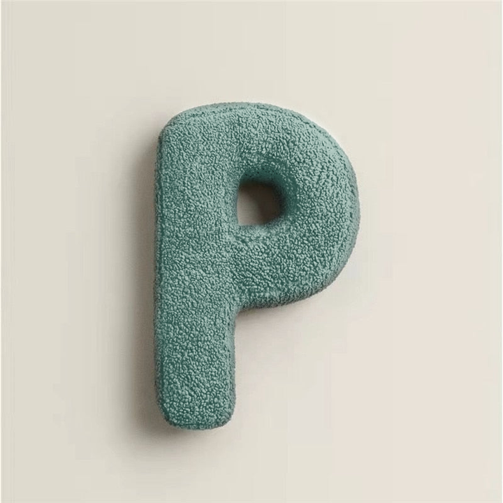 Poduszka Fleece z Literą Alfabetu F