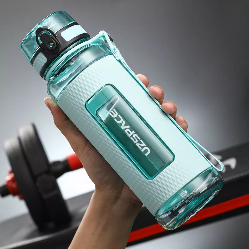 UZSPACE Sportowe Butelki na Wodę, bez BPA, przenośne, odporne na uderzenia, szczelne, dużej pojemności, butelka do wody na fitness, butelka do picia z plastiku Tritan
