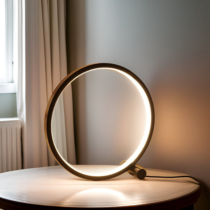Minimalistyczna Dimmable Okrągła Lampa Stołowa - RumiLight