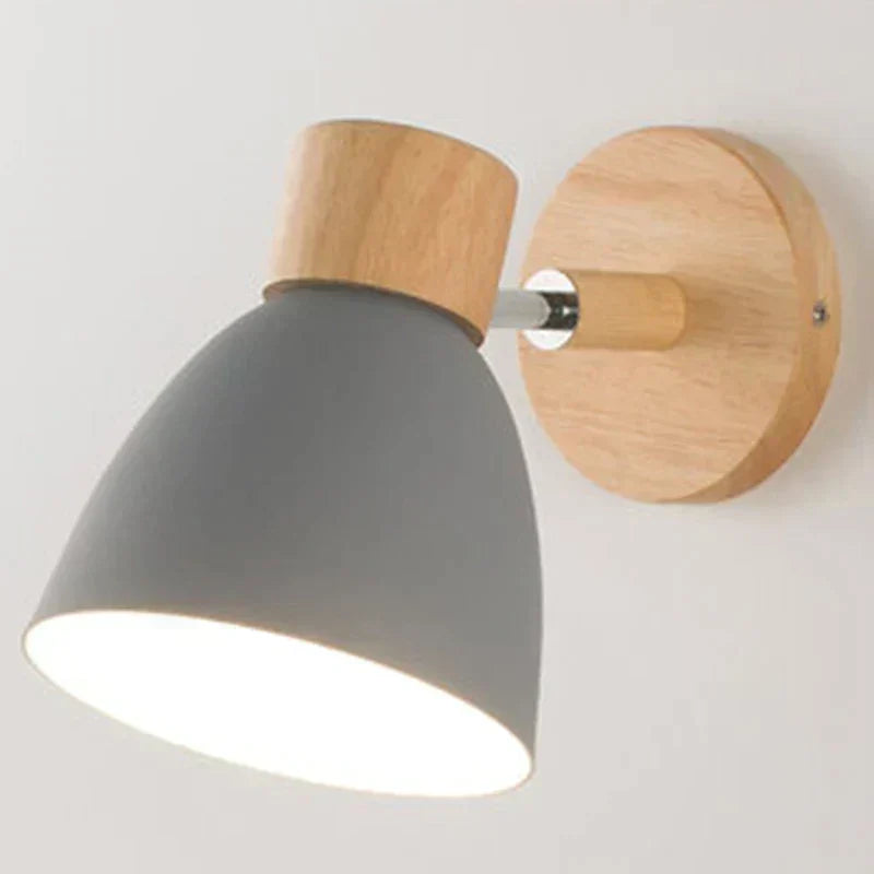 Drewniana Lampa Ścienna