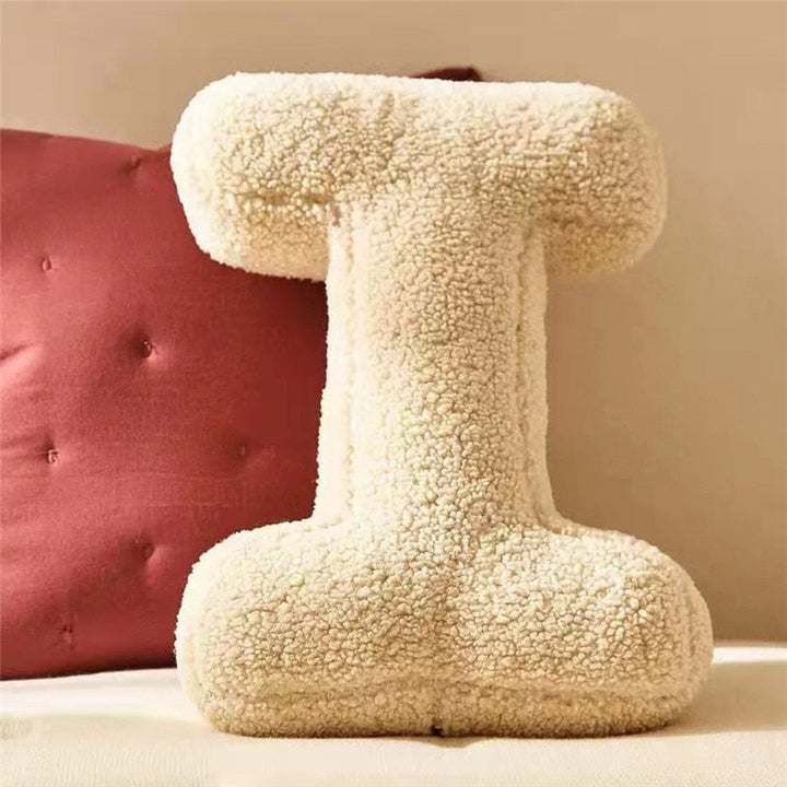 Poduszka Fleece z Literą Alfabetu F