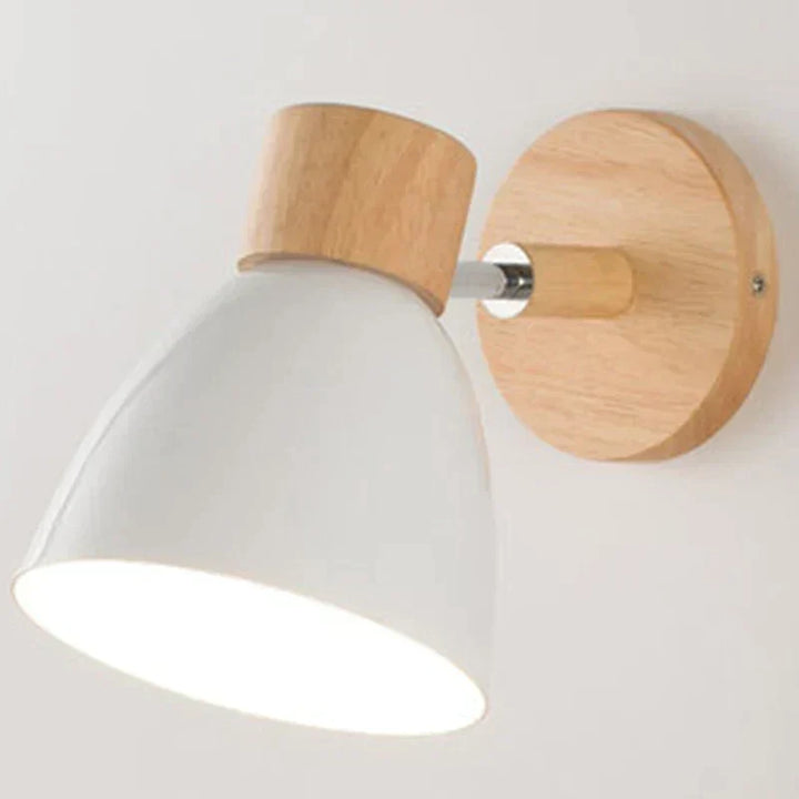 Drewniana Lampa Ścienna