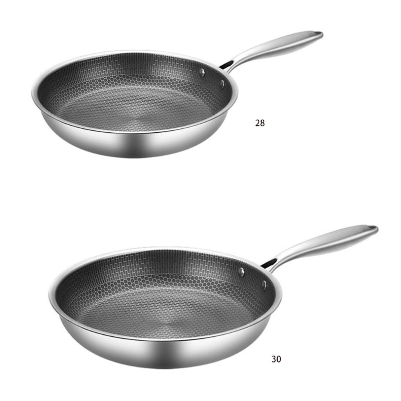 KitchenPro | Patelnia ze stali nierdzewnej z powłoką nieprzywierającą