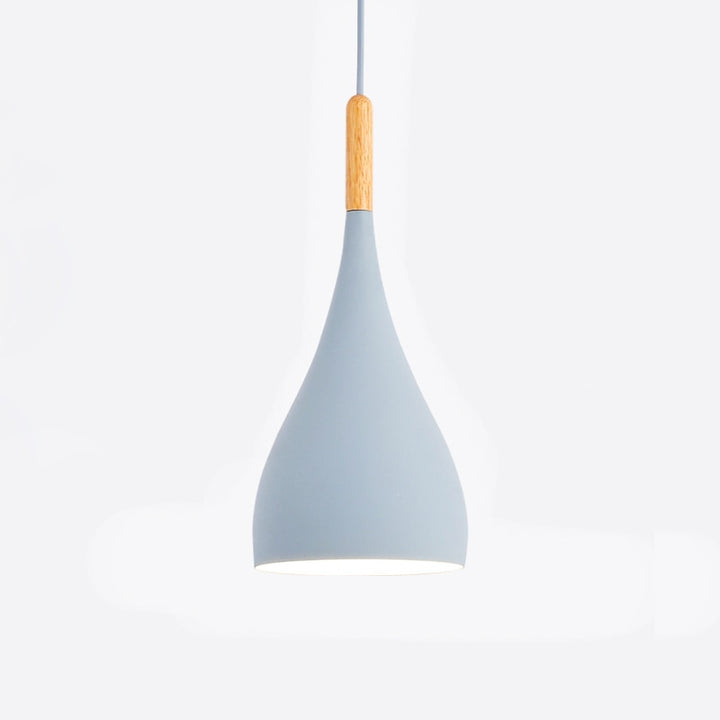 Talon - Nowoczesna Lampa Wisząca w Kształcie Kropli, Drewniana Lampa Sufitowa w Stylu Skandynawskim