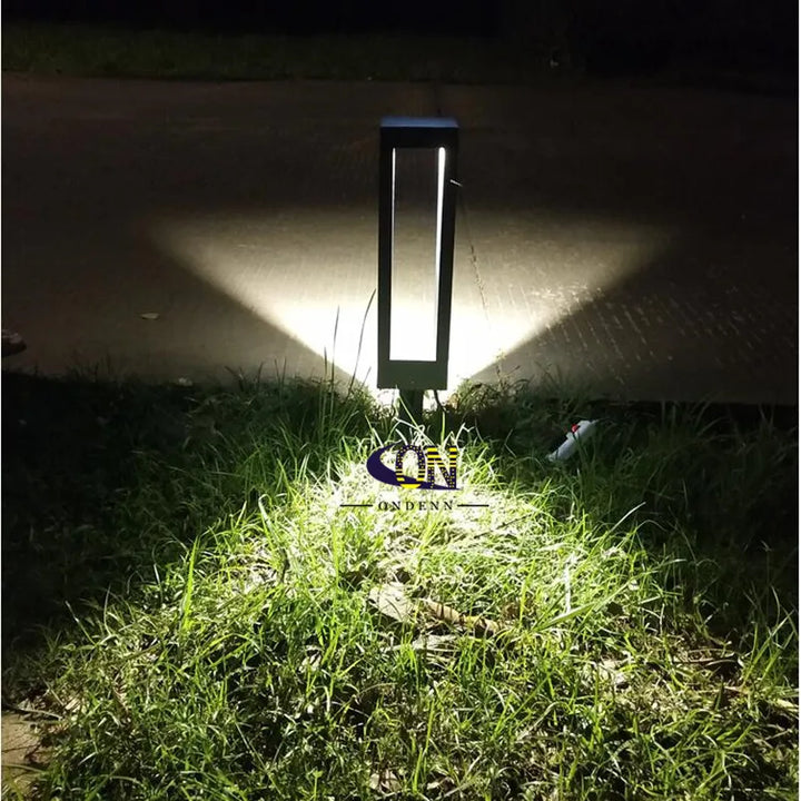 15W lampa ogrodowa LED: aluminiowa lampa słupkowa do oświetlenia na zewnątrz, oświetlenie krajobrazu willi