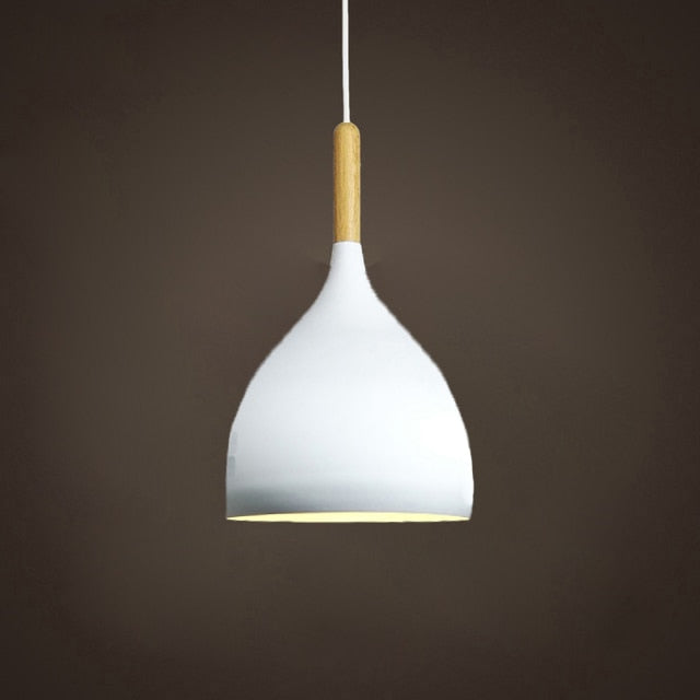Talon - Nowoczesna Lampa Wisząca w Kształcie Kropli, Drewniana Lampa Sufitowa w Stylu Skandynawskim