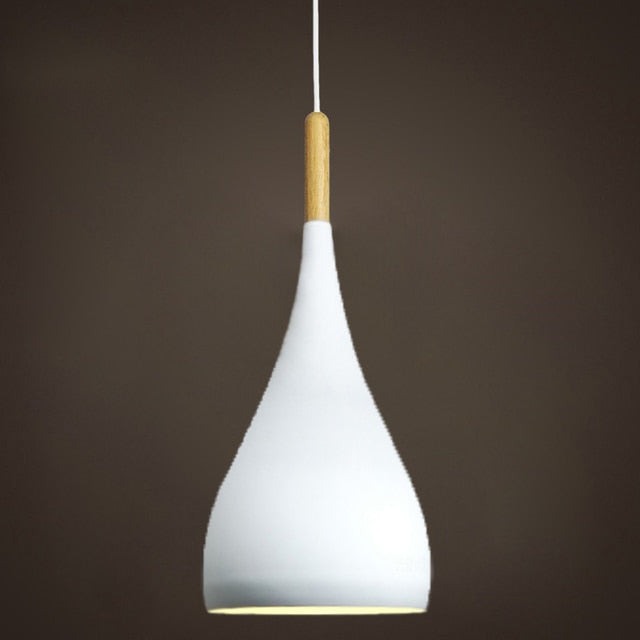 Talon - Nowoczesna Lampa Wisząca w Kształcie Kropli, Drewniana Lampa Sufitowa w Stylu Skandynawskim
