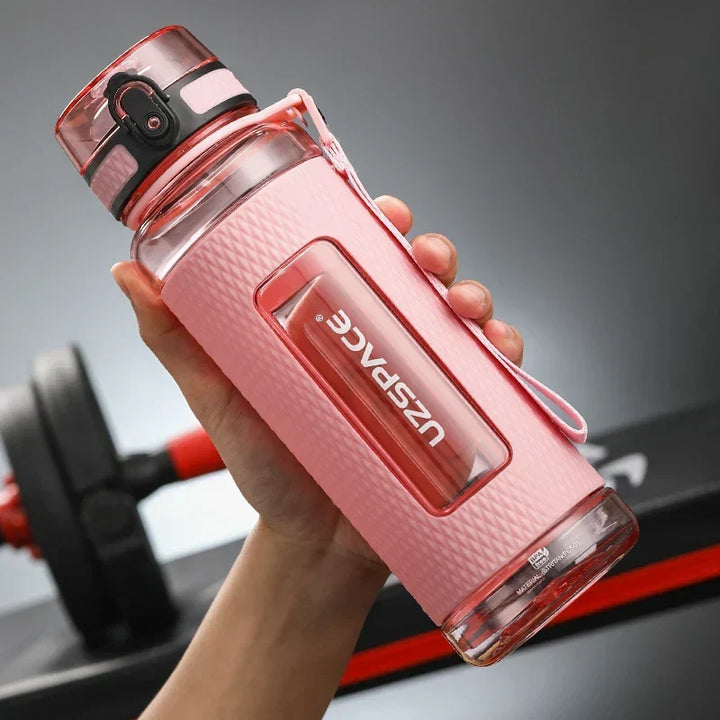 UZSPACE Sportowe Butelki na Wodę, bez BPA, przenośne, odporne na uderzenia, szczelne, dużej pojemności, butelka do wody na fitness, butelka do picia z plastiku Tritan