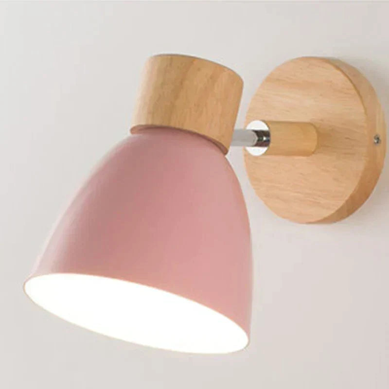 Drewniana Lampa Ścienna