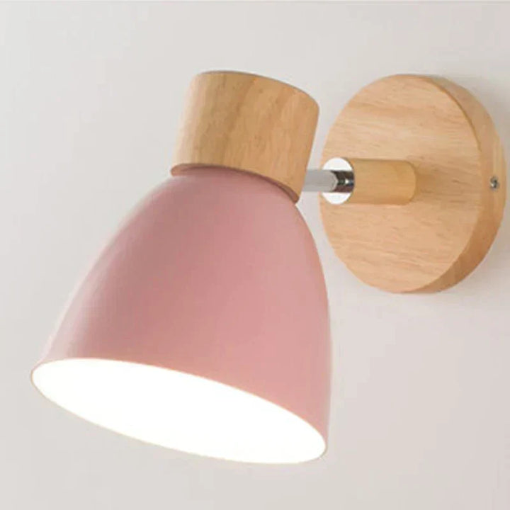 Drewniana Lampa Ścienna