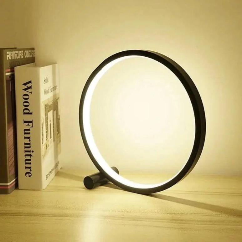 Ściemnialna Lampa Stołowa LED Dotykowa w Kształcie Okrągłym do Kreatywnych Przestrzeni